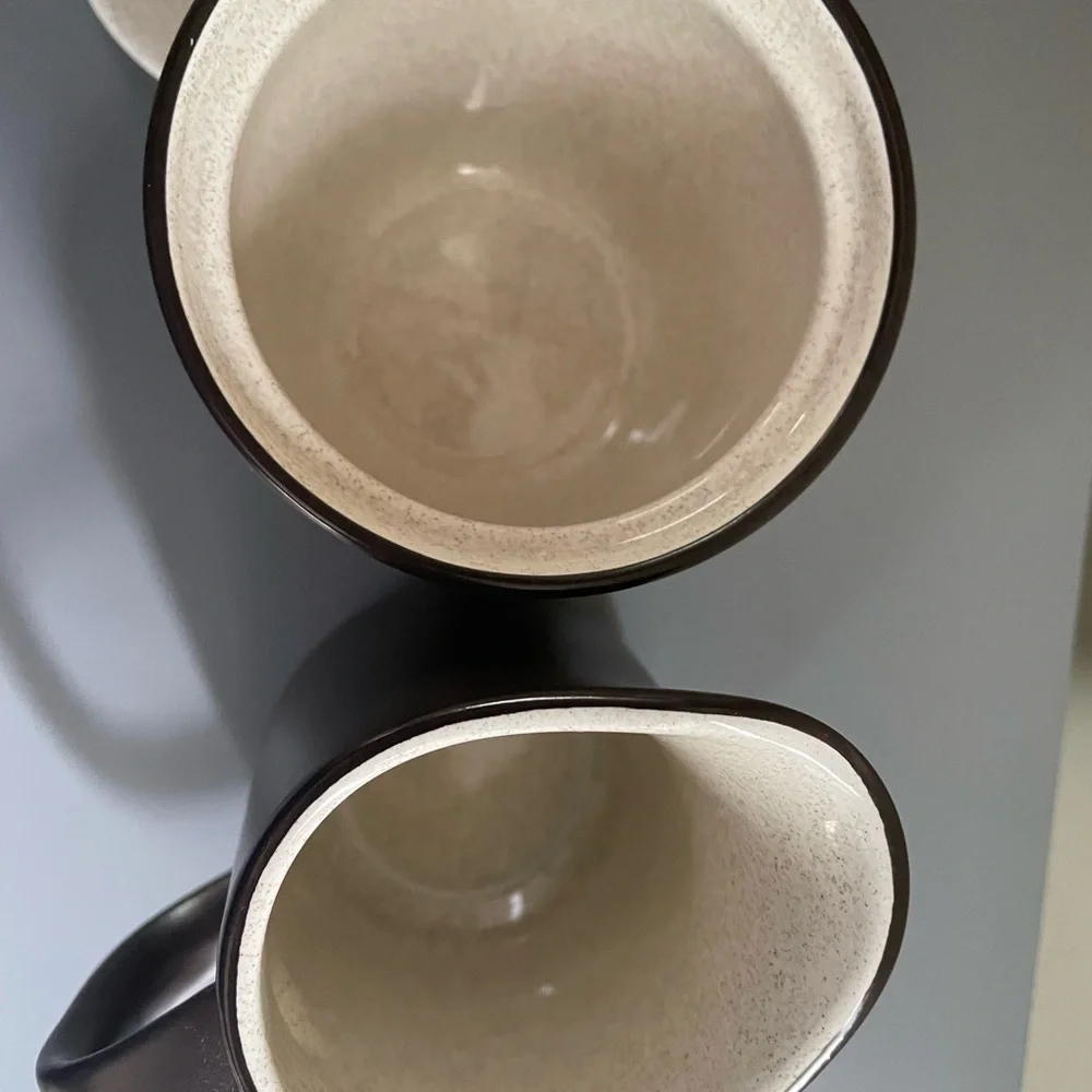 Vintage Mikasa Terra Stone Vanilla Covered Sugar Creamer Set E1955 Japan MCM
